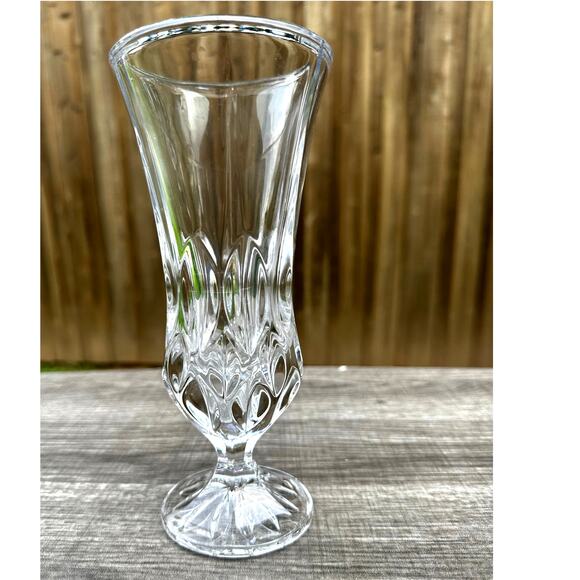 Gorham Full Lead Crystal Althea Collection Germany Footed Vase Stunning - Picture 3 of 3